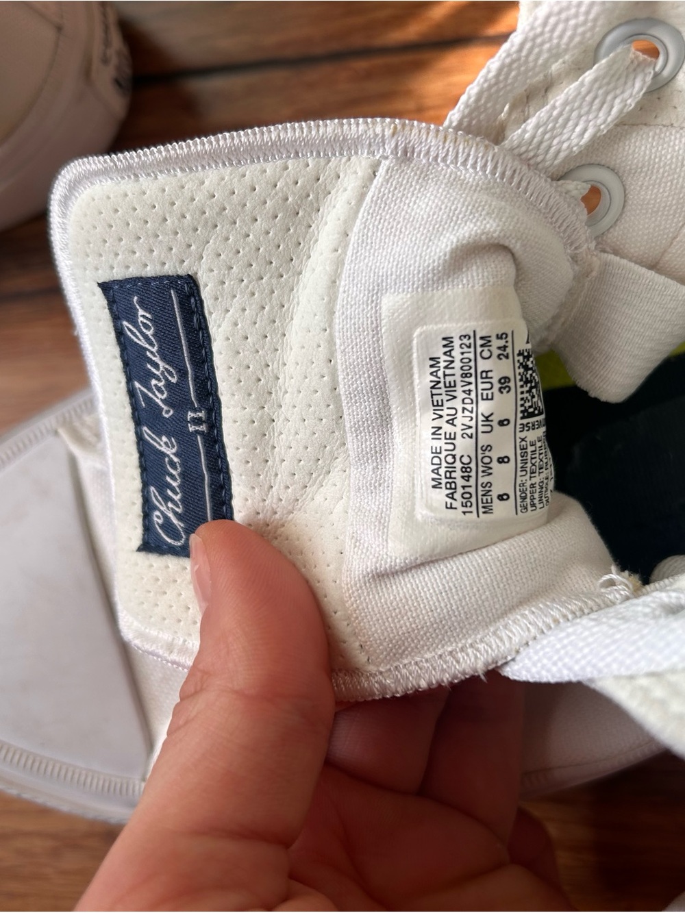 Converse All Stars All White High-Top Sneakers Size 8 - Picture 8 of 9